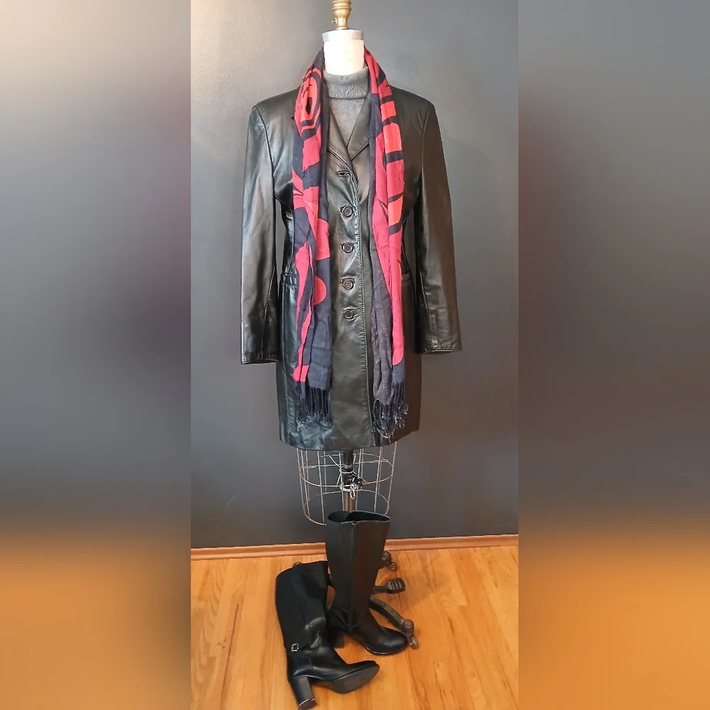 Leather Ranch Coat - Picture 3 of 11